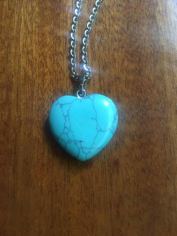 Amulet istoty - srdiečko z tyrkenitu