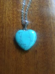 Amulet istoty - srdiečko z tyrkenitu