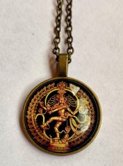 Amulet Zlatý tancujúci Šiva-Natarádža