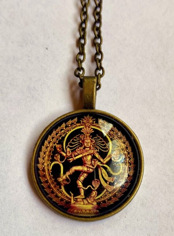 Amulet Zlatý tancujúci Šiva-Natarádža